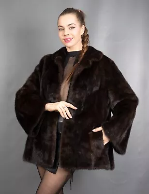 3605 Gorgeous Real Mink Coat Luxury Fur Jacket Beautiful Look Size M • $1