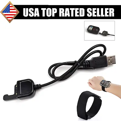 USB Charging Cable Cord USB W/ Strap For GoPro Wifi Remote Control HERO7/6/5/4/3 • $9.97