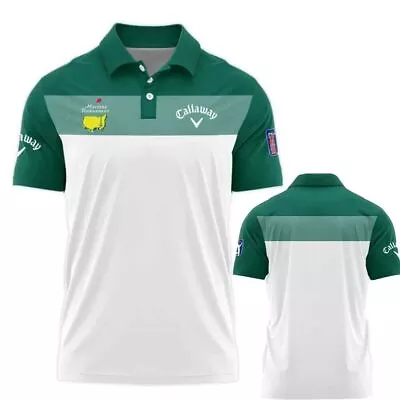 Personalized! Golf Masters Callaway 3D Print Polo Shirt Green White S-5XL • $10.99