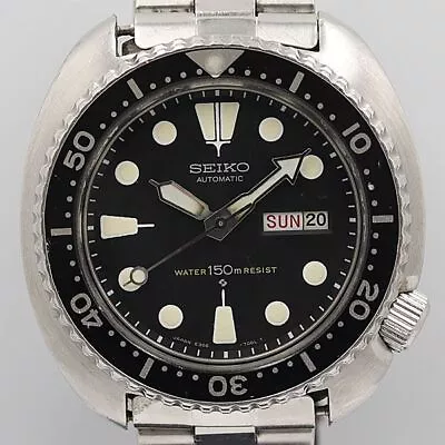 Seiko 3rd Diver 6309-7049 Vintage Day Date Black Slv 150M Automatic Mens Watch • $1464.15