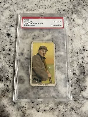 Psa 1 1909 T206 Ty Cobb Bat On Shoulder Piedmont 350 Hof Great Looking Card • $2899.99