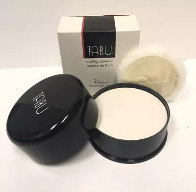 Vintage Tabu By Dana Perfumed Dusting Powder For Women 4 Oz Talc Open Box • £67.55