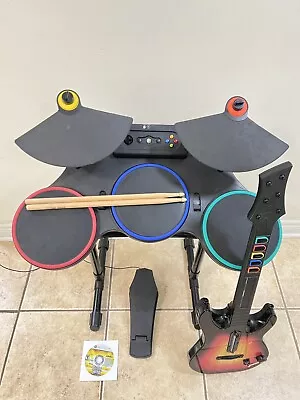 Guitar Hero World Tour Xbox 360 Wireless Drum Kit Drums Controller • $219.41