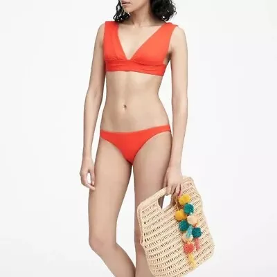 NWT Vitamin A Luciana Ecolux Marisol Red Bikini Swimsuit Bottom Only Size 12 XL • $32