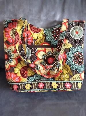 Vera Bradley Flower Shower Bucket Tote Handbag Purse - Gently Used • $70
