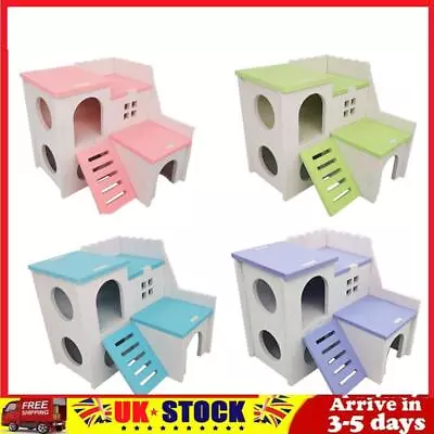 Hamster House Hut Hamster Play Toys For Dwarf Hamster Chinchilla Rat • £7.59