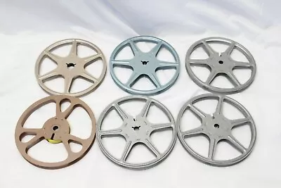 8mm Metal Movie Film Take Up 5” Reel 200’ & Can Scherer Kenco Goldberg 6 Reels • $69.99