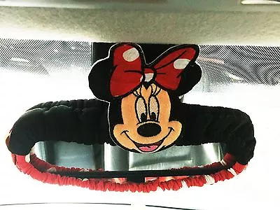 Minnie Mouse Disney Car SUV Van Accessory #Red : Rear View Mirror Cover • $12.50