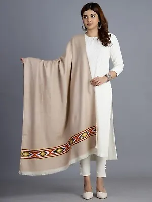 $39.99 • Buy Womens 70  X 28  Oversized Blanket 100% Cashmere Wool Shawl Wrap Scarf Throw