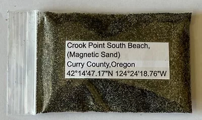 Oregon Crook Point South Beach Magnetic Sand Sample • $1.95