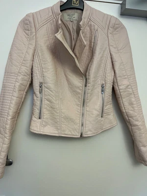 £8 • Buy Zara Baby Pink Faux Leather Jacket M