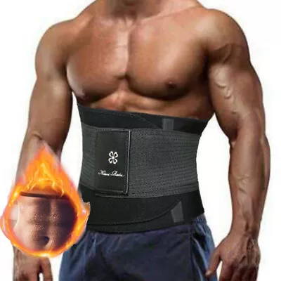 Slimming Body Shaper Mens Neoprene Waist Trimmer Belt Trainer Sauna Sweat Girdle • $10.79