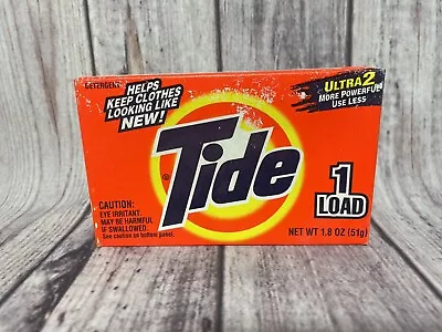 Vintage 1996 Tide Laundry Detergent Box Unopened NOS Full Sealed 1.8 Oz 51g • $11.99