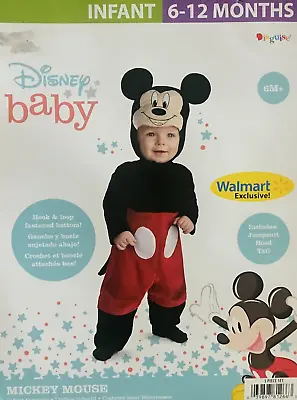 Disney Baby Mickey Mouse Halloween Costume Infant Size 6-12 Months • $17.94