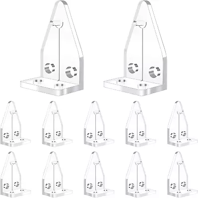 12 Pcs 1 Inch Clear Hold Down Brackets Mini Blind Brackets Plastic Blinds Hooks  • $13.99