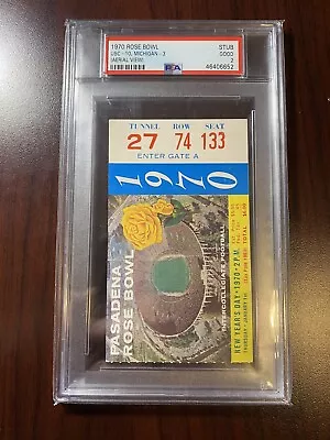 1970 Rose Bowl Game Ticket PSA 2 USC Trojans Michigan Wolverines 🔥 • $12.50