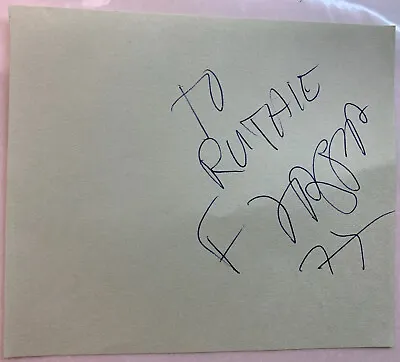$200 • Buy Frank Zappa Signed Page From Autograph Book