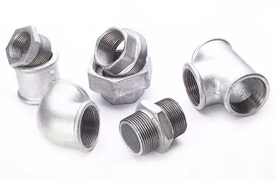 Galvanised Steel Pipe Fittings  :  1/4  To 4  BSP • £3.95