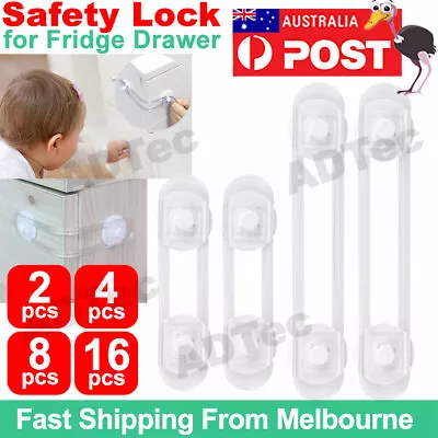 $4.80 • Buy Baby Kids Safety Home Locks Protecter Door Fridge Drawer Proof Latches Set