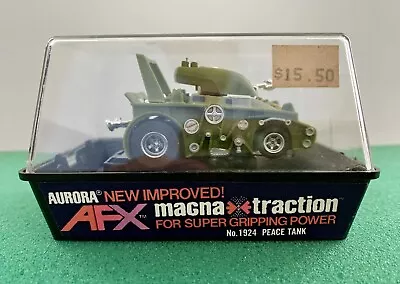 Vtg. Aurora/afx #1924 Peace Tank Magna-traction 4 Gear Chassis Banded Nrfp/nos • $64