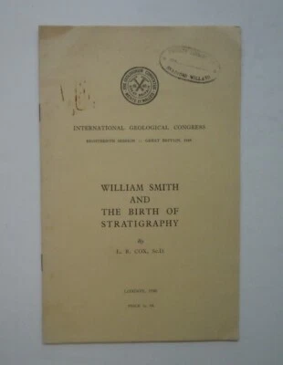 £24.81 • Buy Cox Geology Great Britain Geologists William Smith Birth Of Stratigraphy 1948