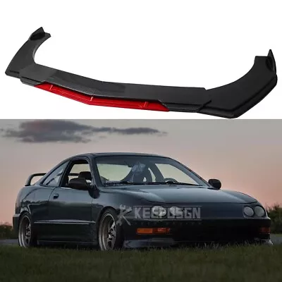 Carbon Fiber Look Front Bumper Lip Splitter Spoiler For Acura Integra T-R 98-01 • $99.59