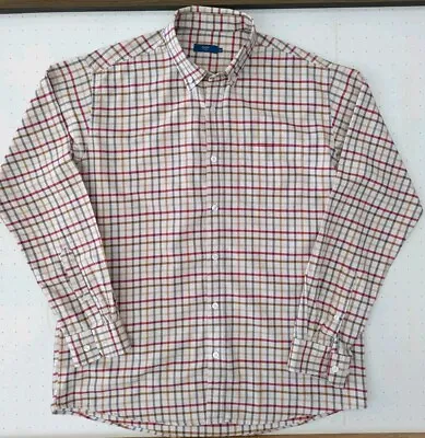 Cotton Traders Country Check Longsleeve Button Shirt Mens Medium Excellent  • £11