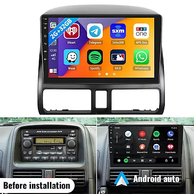 For Honda CRV 2002-2006 Car Stereo Radio 9  Android13 Carplay Auto GPS BT WIFI • $127.99