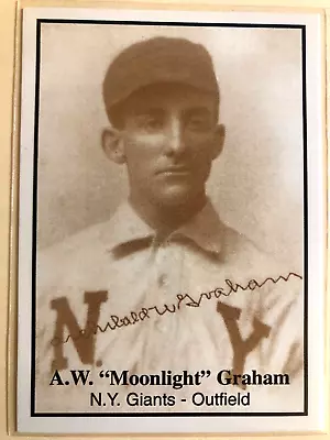 A.W. Doc  Moonlight  Graham - 1995 Baseball Card - NY Giants - MINT • $65