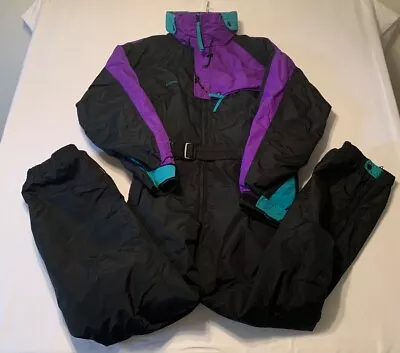 VTG Columbia Adult Large Ski Suit One Piece Snowsuit Snow Bib Retro Onsie. READ • $120