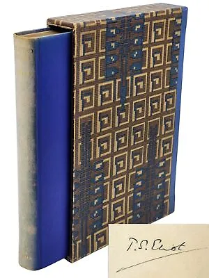 T S Eliot SELECTED ESSAYS 1917-1932 Limited Signed 1st Edition #53/115 Slipcase • $1500