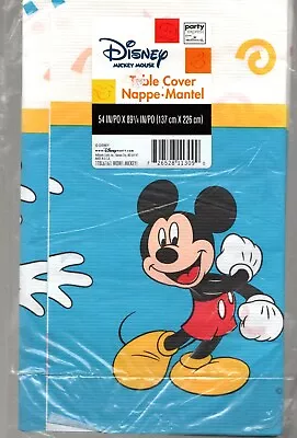 Mickey Mouse Birthday Party Tablecover 54 X 89 Wow! Paper Blue Disney Hallmark  • $4.95