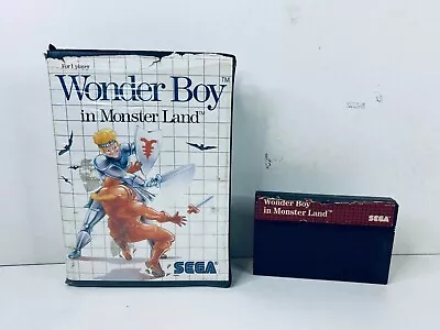 Wonder Boy In Monster Land Sega Master System SMS Genuine Cartridge - Fast Post • $25.70