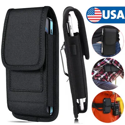 Cell Phone Pouch Tactical Holster Metal Belt Clip Belt Loop Rugged Case Cover • $7.96