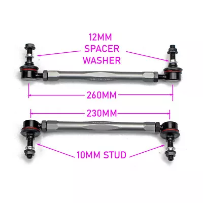 GSP GodSpeed Universal Adjustable Sway Bar Links Set 230-260mm W/ 10mm Bolt • $60