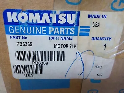 Komatsu 24V WIPER MOTOR - PB6369 WIPER MOTOR • $326.20