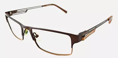 Converse DEPTH Brown Metal Rectangular Eyeglasses Frame 52-17-135 • $25.49