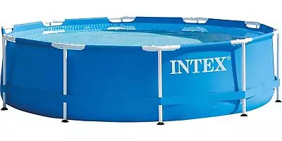 Intex 18ft X 48 Or 10FT X 30 FT Metal Frame Above Ground Pool Set • $134.99