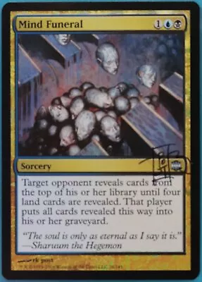 Mind Funeral FOIL Alara Reborn NM Uncommon SIGNED CARD (419199) ABUGames • $9.95