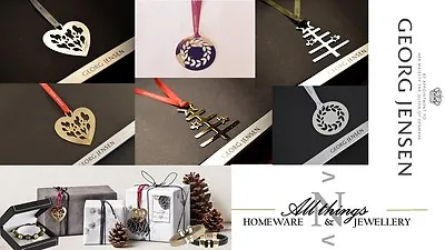 £7.97 • Buy Stunning Limited Edition Georg Jensen Christmas Decorations Inc Ribbon. NEW XMAS