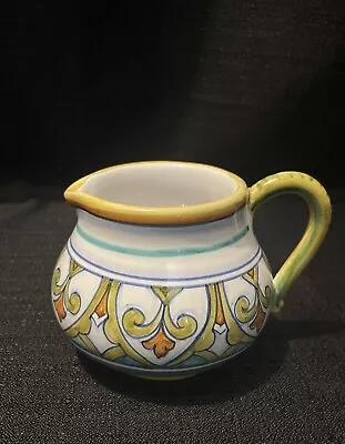 Beautiful Vintage Italian Art Pottery Creamed/Pitcher Deruta • $19.66