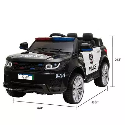 $344.79 • Buy 12V Electric Kids Police Ride On SUV Toy Car Remote Control LED& Music &Horn Car
