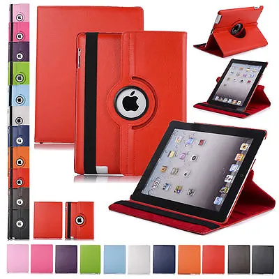 360 Rotating Leather Folio Case Cover Stand For IPad 234 Mini Air 9.7 10.2 10.5 • $8.45