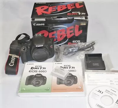 £288.31 • Buy Brand New Canon EOS Rebel T3i Camera In Box - W/Kit & Factory Warranty Card