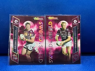 2024 Nrl Traders Titanium Sword & Shield - 2 Card Team Set - Manly Sea Eagles • $12