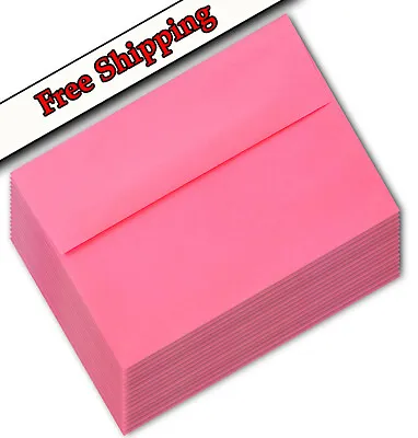 25 Hot Pink Prestige 70lb Envelopes For Invitation Wedding Shower Photo A2 A6 A7 • $11.11