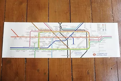 1980 Central Area London Transport Underground Tube Carriage Railway Map  • £99.99