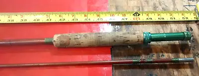 Vintage Wright & McGill 8-1/2' FLY FISHING ROD + Liner & Case • $79.50