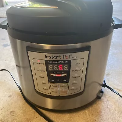 Instant Pot Duo IP-LUX60 V3 6 Quart 7-in-1 Electric Pressure Cooker No Insert • $35