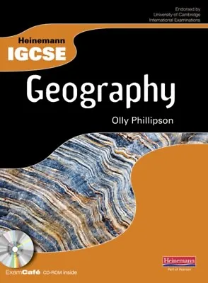 Heinemann IGCSE Geography Student Book With Exam Cafe CD - Free Tracked Delivery • £6.86